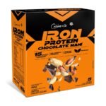 Cuisine & Co Iron Protein Chocolate Maní, caja de 5 barras de proteína veganas de 45 g