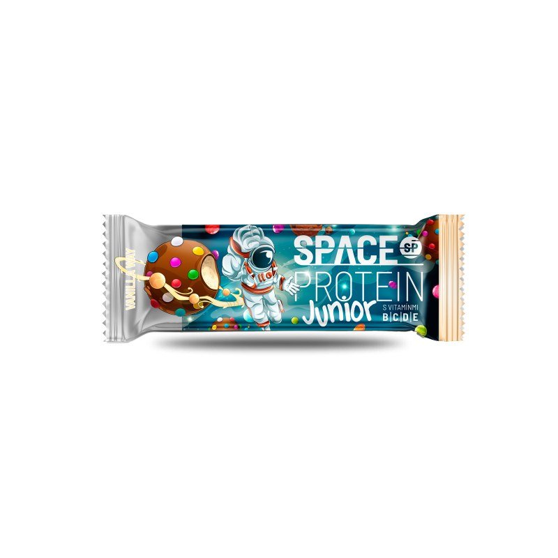 Space Protein Junior Vainilla 30 g, barra de proteina infantil