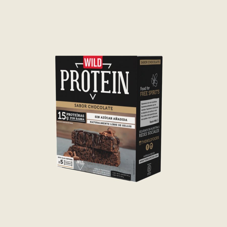 Wild Protein Chocolate 45 g, la versión con suero de leche que no es vegana