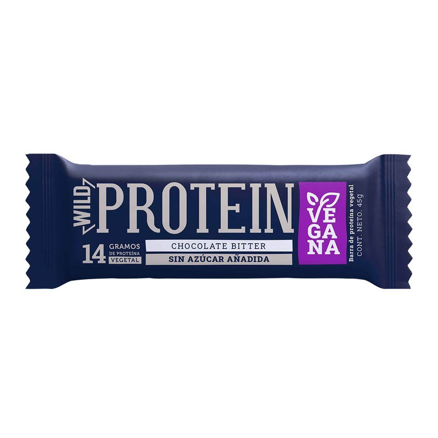 Barra Wild Protein Vegana Chocolate Bitter de 45 g