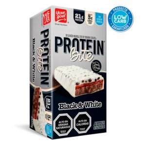 Your Goal Protein Bite Black & White, caja de 4 barras de proteína de 55 g